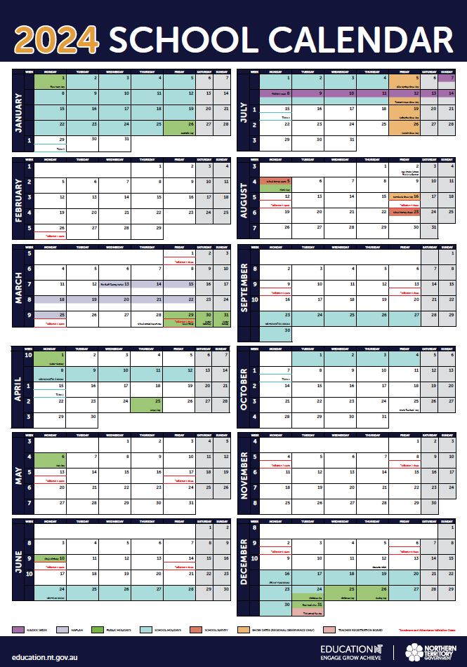 2024 School Term Calendar